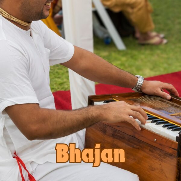 indian man singing bhajan