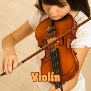 indian girl playing violin